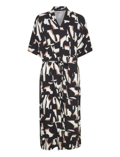 Fpfloral Dr 1 Dresses Shirt Dresses Black Fransa Curve