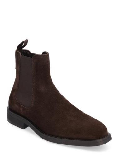 Rizmood Chelsea Boot Støvletter Chelsea Boot Brown GANT