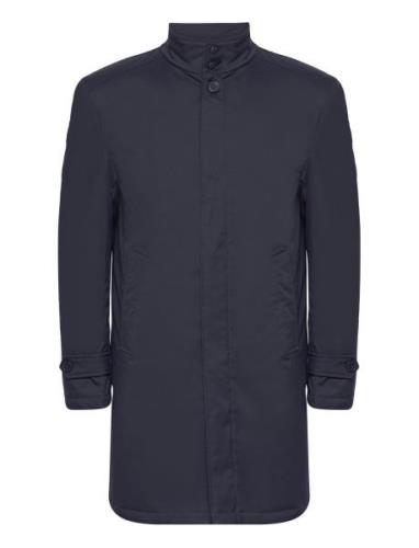 Bs Bedford Slim Fit Coat Tynn Kåpe Navy Bruun & Stengade