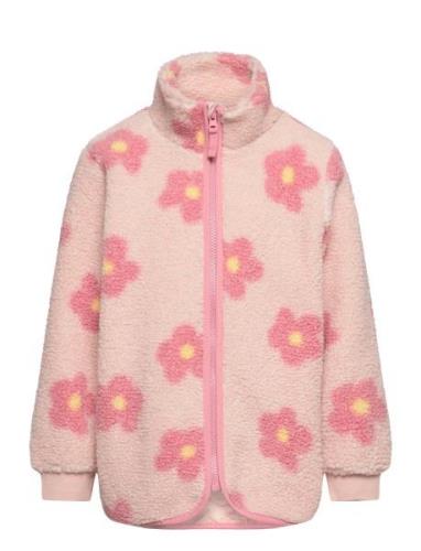 Jacket Pile Aop Outerwear Fleece Outerwear Fleece Jackets Pink Lindex