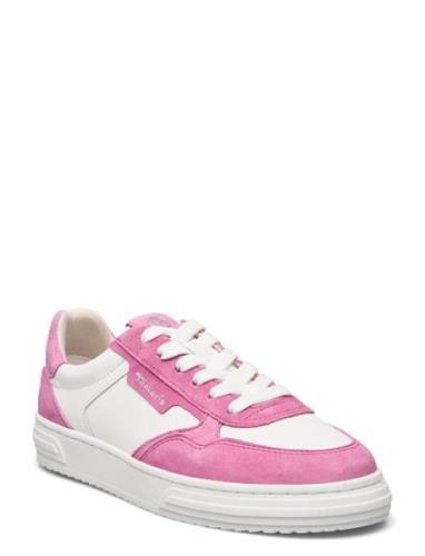 Women Lace-Up Lave Sneakers Pink Tamaris