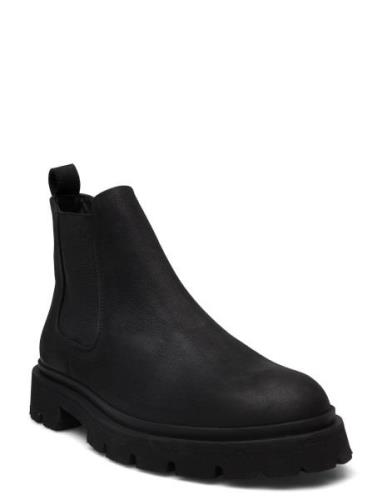 Cph128M Støvletter Chelsea Boot Black Copenhagen Studios