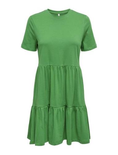 Onlmay Life S/S Peplum Dress Box Jrs Knelang Kjole Green ONLY