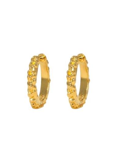 Ix Mini Crunchy Edge Earring Accessories Jewellery Earrings Hoops Gold...