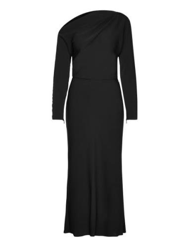 Asymmetrical Dress With Slit Maxikjole Festkjole Black Mango
