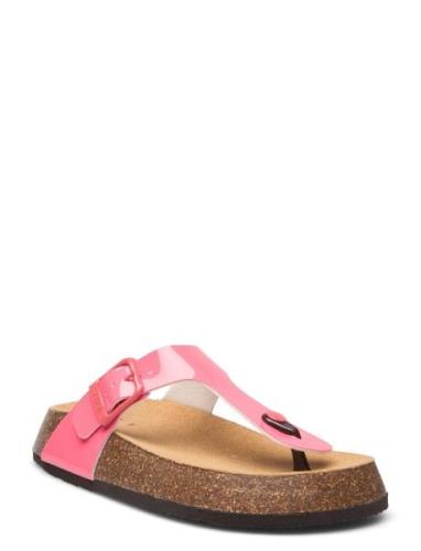 Sl Anais 24 Pu Leather Flate Sandaler Pink Scholl