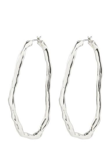 Light Recycled Large Hoops Accessories Jewellery Earrings Hoops Silver...