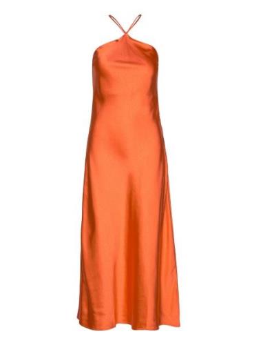 Enpapaya Sl Midi Dress 6984 Knelang Kjole Orange Envii