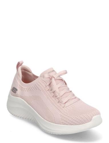 Womens Ultra Flex 3.0 - Big Plan Lave Sneakers Pink Skechers