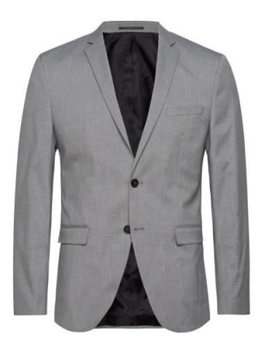 Slhslim-Mylologan Light Grey Blz B Noos Blazer Dressjakke Grey Selecte...