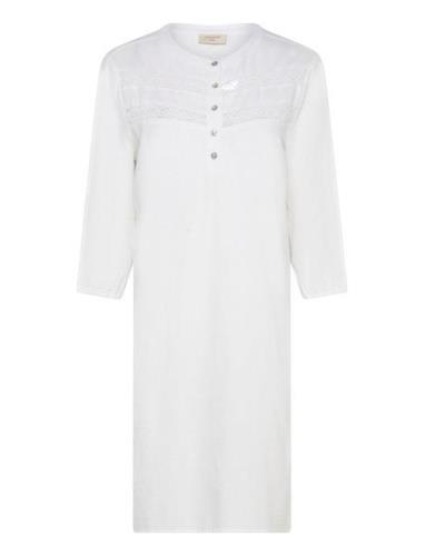 Fqlava-Dress Knelang Kjole White FREE/QUENT