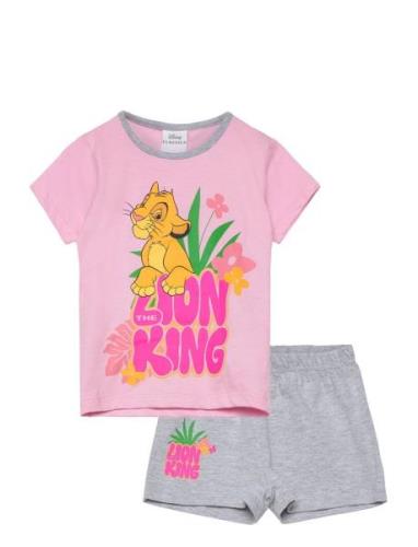 Set Pyjalong Pyjamas Sett Pink Løvernes Konge