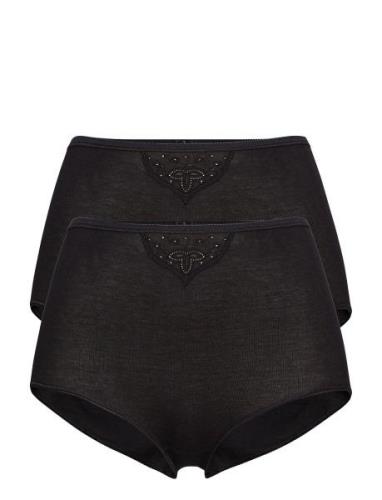 Maxi Brief Lingerie Panties High Waisted Panties Black Schiesser