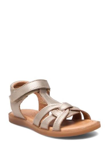 Bisgaard Bex S Shoes Summer Shoes Sandals Gold Bisgaard