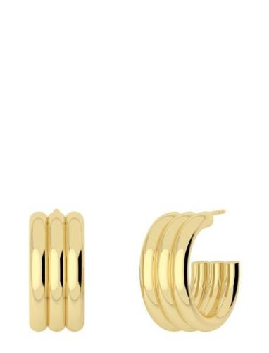 Monica Creoles L Accessories Jewellery Earrings Hoops Gold Edblad