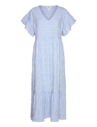 Objazana S/S Long Dress 126 Knelang Kjole Blue Object
