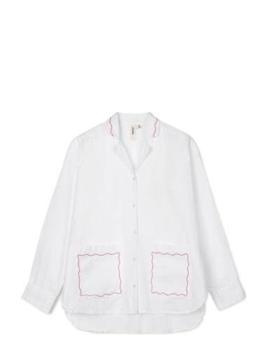 Lollipop Sofie Shirt S/M Hvid Pyjamas White Juna