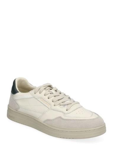 Elan Leather Ecru Jasper Lave Sneakers White Pompeii