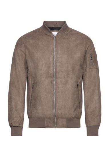 Jjerocky Faux Suede Bomber Noos Bomberjakke Jakke Brown Jack & J S