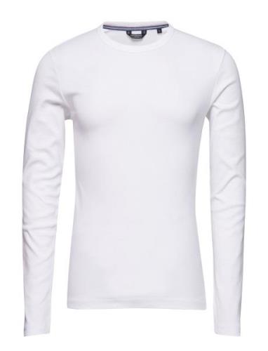 Basic Tee O-Neck L/S Tops T-shirts Long-sleeved White Lindbergh