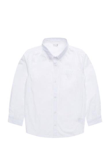 Ross - Shirt Tops Shirts Long-sleeved Shirts White Hust & Claire