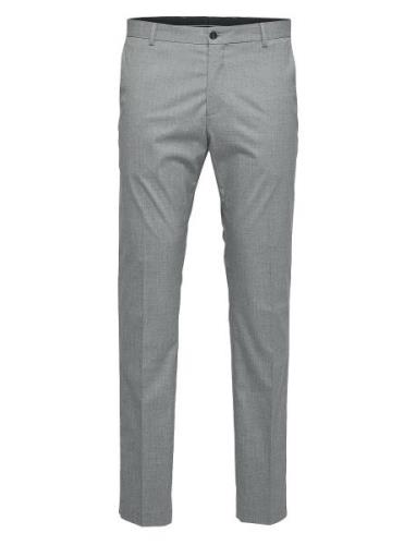 Slhslim-Mylologan Light Grey Trs B Noos Bottoms Trousers Formal Grey S...