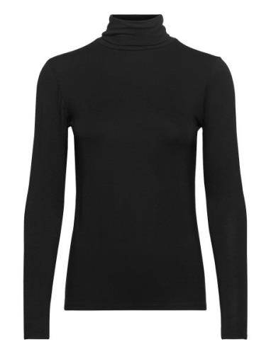 Slhanadi Rollneck Ls Tops T-shirts & Tops Long-sleeved Black Soaked In...