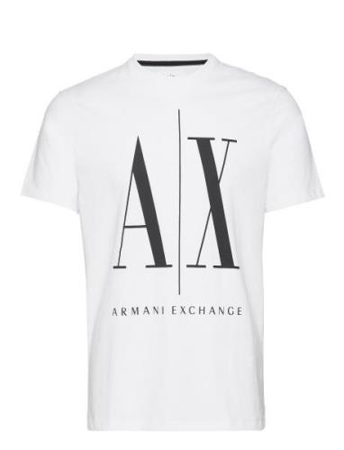 Man T-Shirt Tops T-shirts Short-sleeved White Armani Exchange