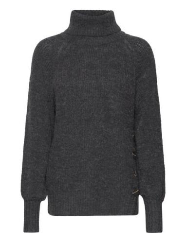 Fqsila-Pu Tops Knitwear Turtleneck Grey FREE/QUENT