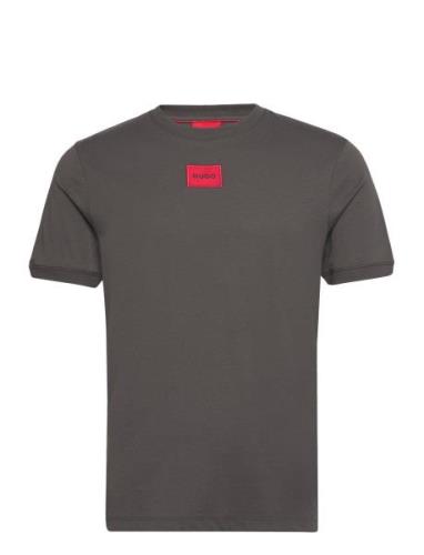 Diragolino212 Designers T-shirts Short-sleeved Grey HUGO