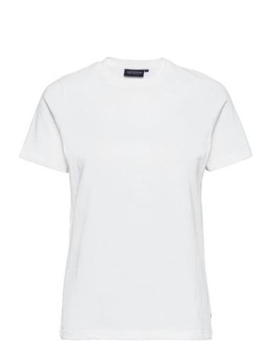 Stephanie Organic Cotton Tee Tops T-shirts & Tops Short-sleeved White ...