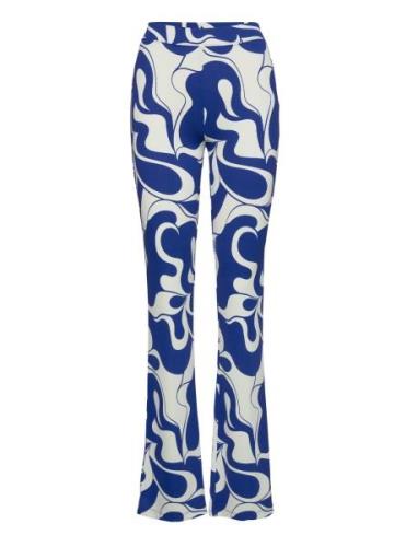 Enmargaux Pants Aop 5347 Bottoms Trousers Flared Multi/patterned Envii