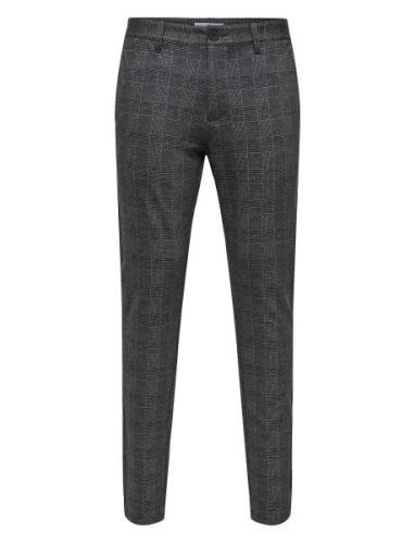 Onsmark Slim Check Pants 9887 Noos Bottoms Trousers Formal Grey ONLY &...