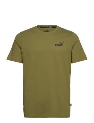 Ess Small Logo Tee Sport T-shirts Short-sleeved Khaki Green PUMA