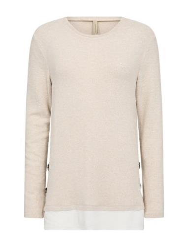 Sc-Biara Tops Knitwear Jumpers Cream Soyaconcept