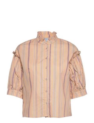 Yuna Shirt Tops Blouses Short-sleeved Multi/patterned Minus