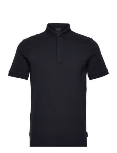 Polo Tops Polos Short-sleeved Black Armani Exchange