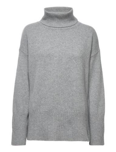 Lounge Rollneck Sweater Tops Knitwear Turtleneck Grey GANT