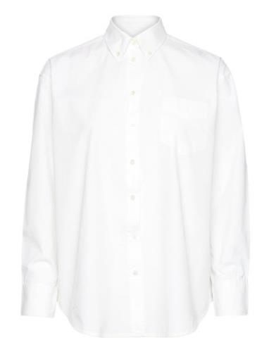 Relaxed Bd Luxury Poplin Tops Shirts Long-sleeved White GANT