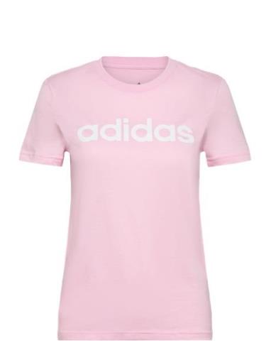 W Lin T Sport T-shirts & Tops Short-sleeved Pink Adidas Sportswear