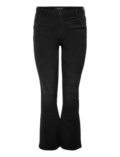 Carsally Hw Flared Jeans Bj165 Noos Bottoms Jeans Flares Black ONLY Ca...