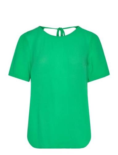 Vmmenny Ss Top Wvn Ga Tops T-shirts & Tops Short-sleeved Green Vero Mo...