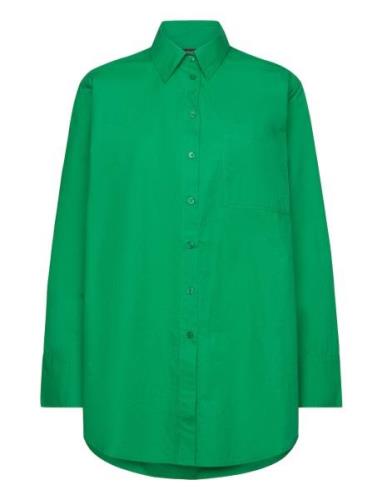 Shirt Julie Tops Shirts Long-sleeved Green Lindex