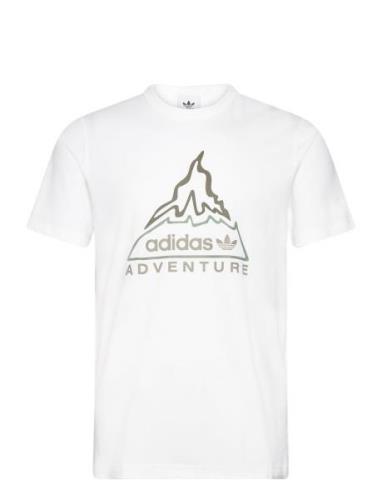 Adv Volcano Tee Sport T-shirts Short-sleeved White Adidas Originals