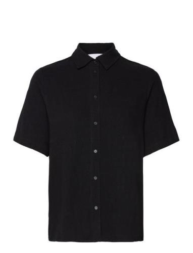 Slfviva- Marita Ss Shirt B Tops Shirts Short-sleeved Black Selected Fe...