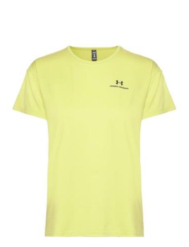Ua Rush Energy Ss 2.0 Sport T-shirts & Tops Short-sleeved Yellow Under...