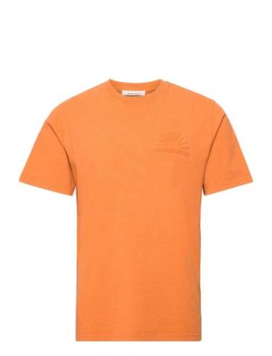 Sami Embossed T-Shirt Designers T-shirts Short-sleeved Orange Wood Woo...