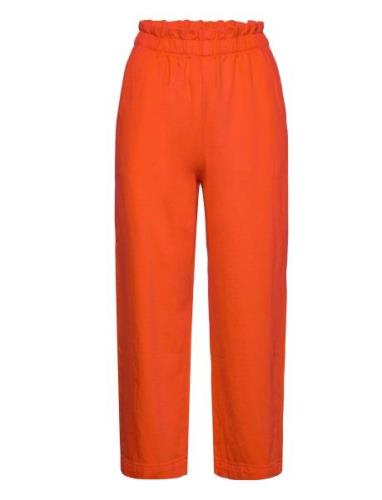 Trousers Bella Cropped Twill Bottoms Trousers Straight Leg Red Lindex