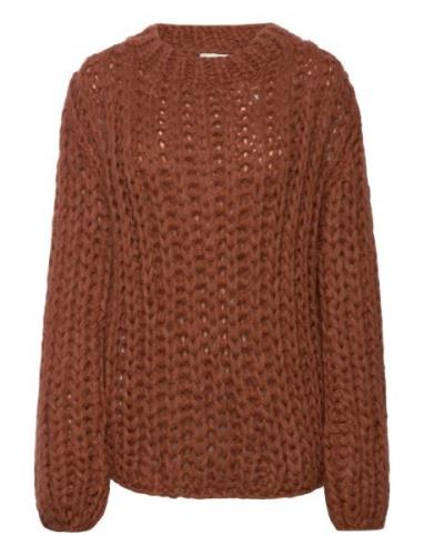 Cmlia-Pullover Tops Knitwear Jumpers Brown Copenhagen Muse