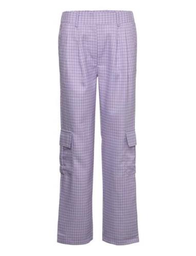 Mille Pants Bottoms Trousers Straight Leg Purple Noella